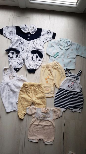 Lot de 7 articles mixtes vintage 3mois