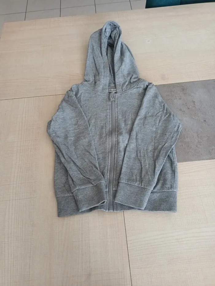 Gilet zippé à capuche garçon 3 ans - photo numéro 4