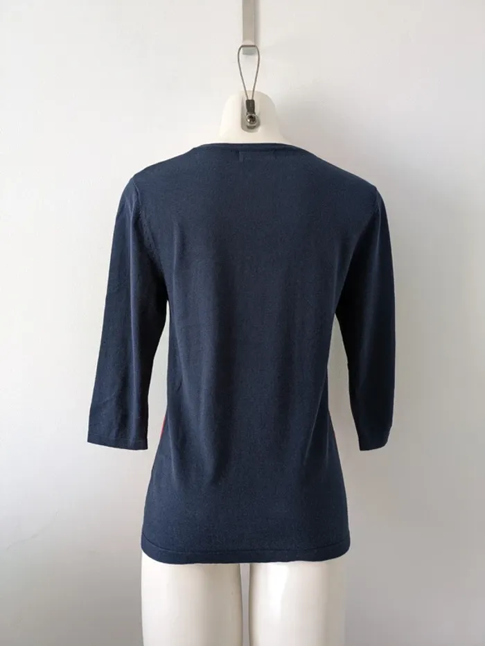 Pull léger en soie et coton manches 3/4 - Soie Pour Soi - taille 36 - photo numéro 2