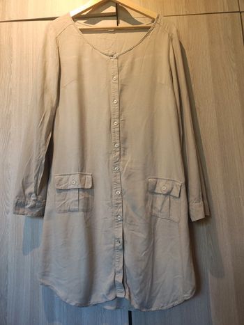 Robe chemisier beige t 40