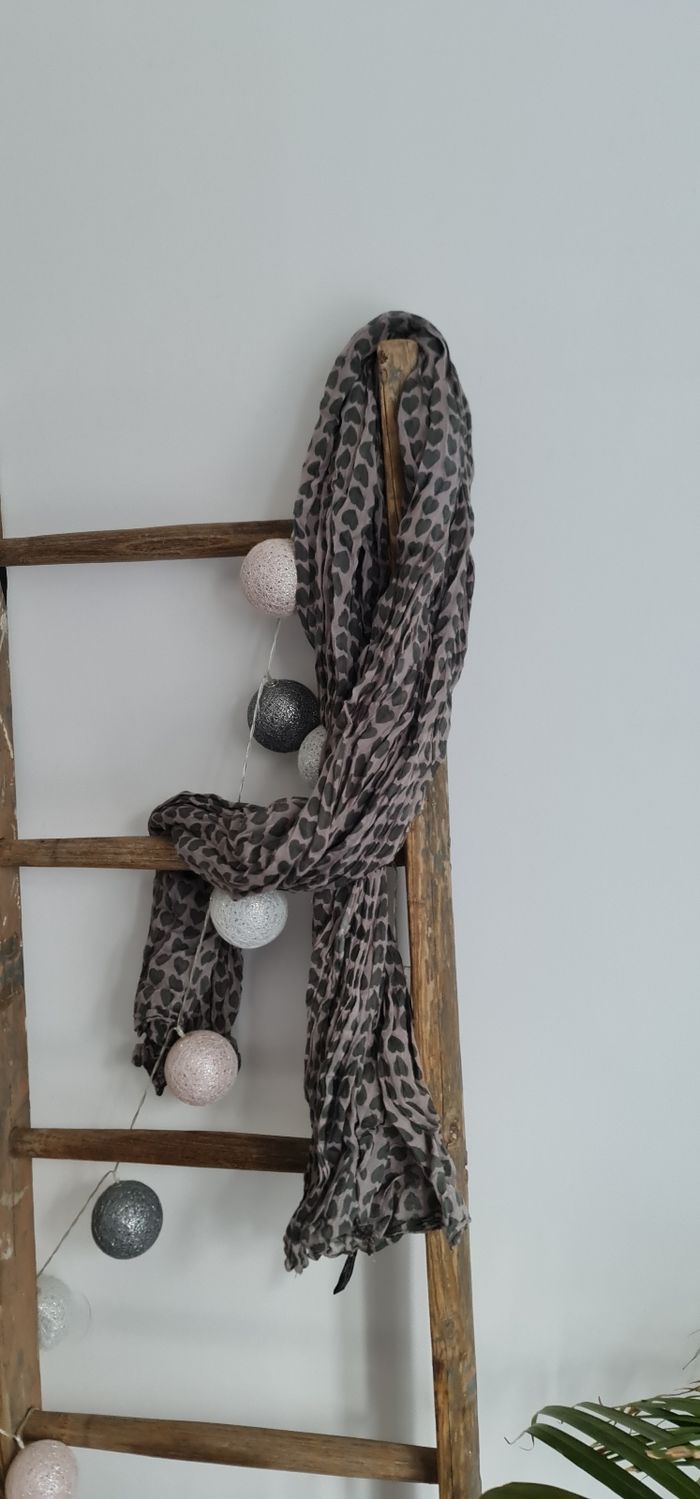 Lot de 2 foulards étoiles et coeur - photo numéro 3