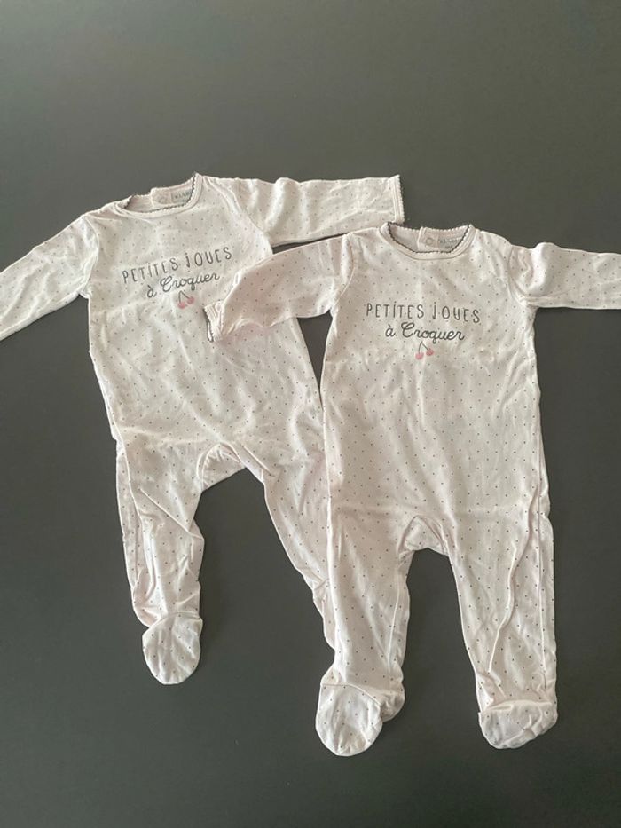 lot de 2 pyjamas fins Kiabi 6 mois