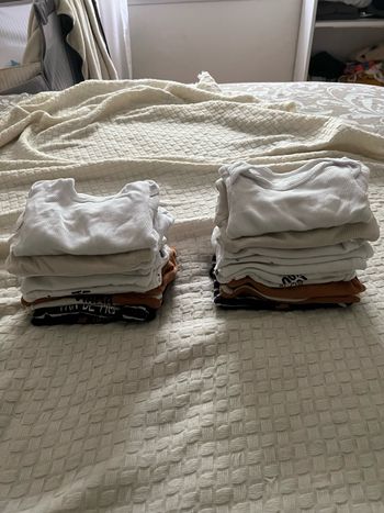 Lot de 22 body jumeaux
