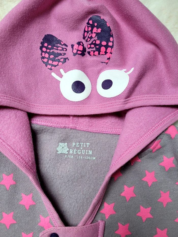Cape fille 6/8 ans petit béguin rose - photo numéro 2
