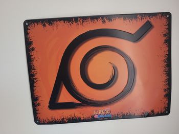 plaque métal naruto