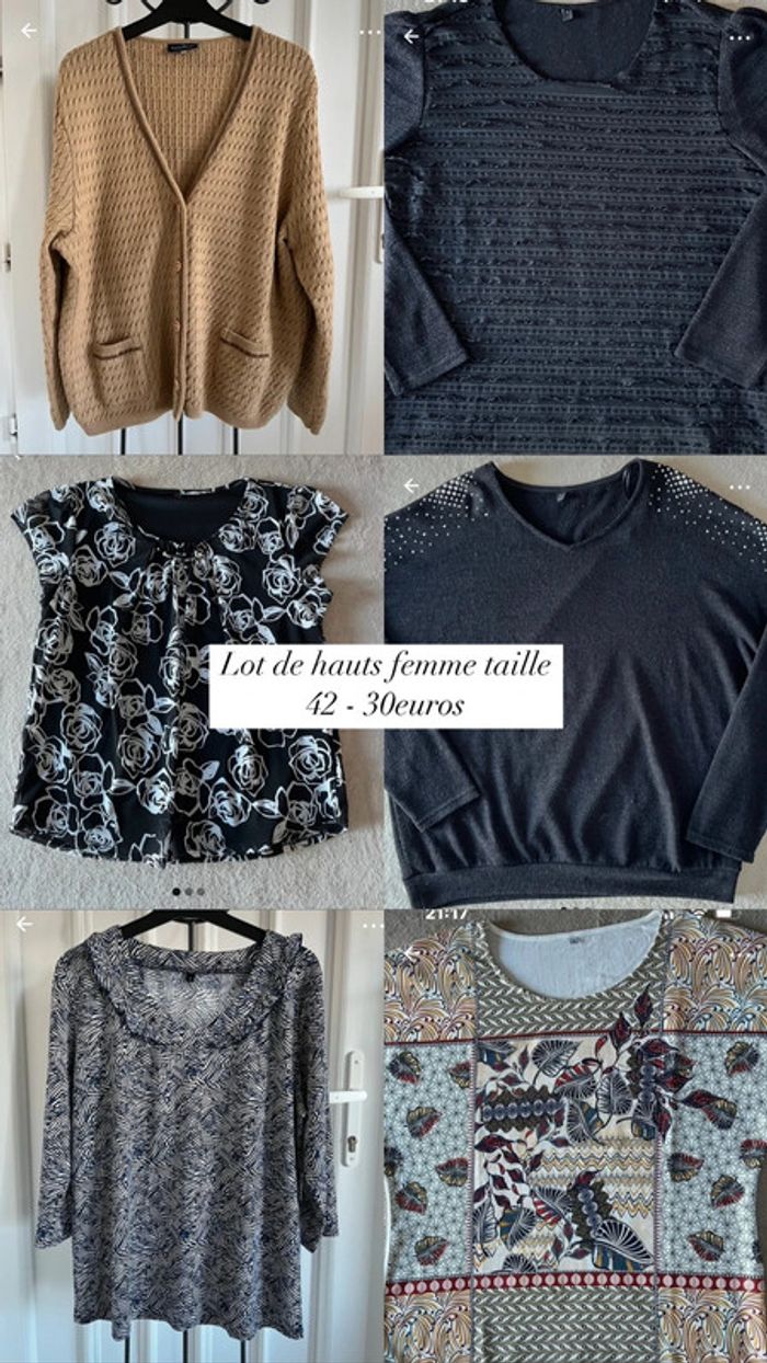 Lot de hauts femme