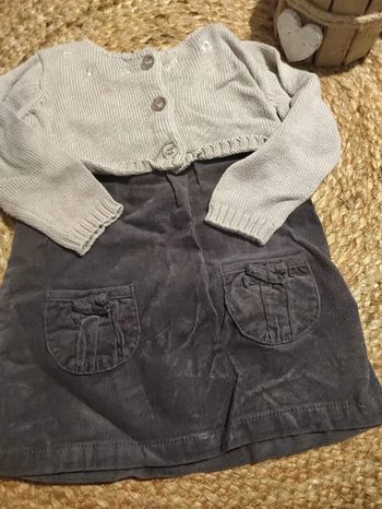 Robe et gilet 18 mois tex baby