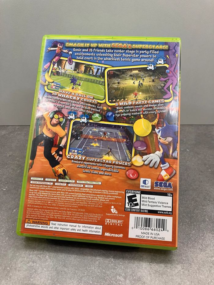 Jeux Xbox 360 : Sega Superstars Tennis (J2024366) - photo numéro 2
