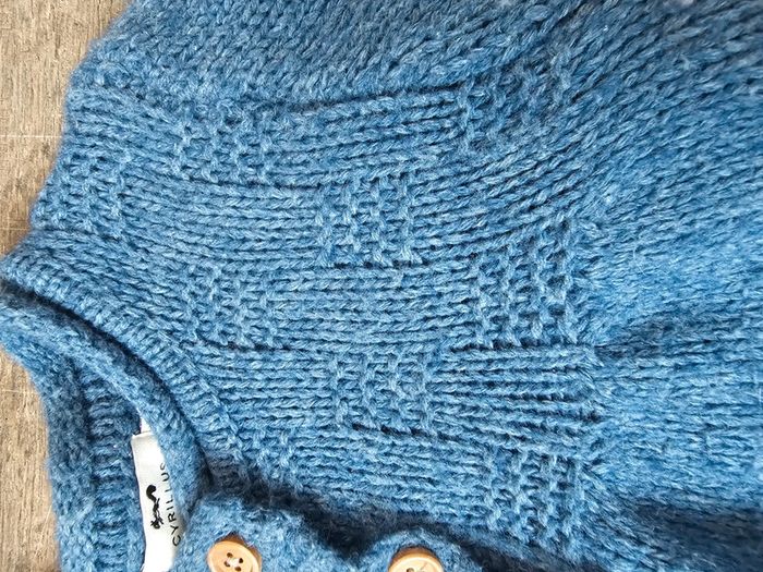 Gilet laine bleu cyrillus 6 ans - photo numéro 8