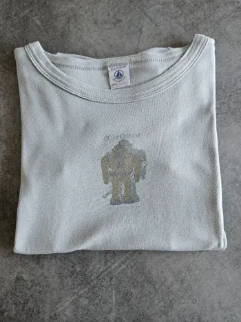 T-shirt à manches courtes garçon - 10 ans (138cm) - Petit Bateau - Bleu