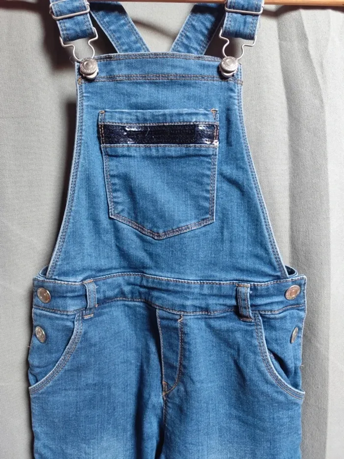 Salopette jeans 8ans - photo numéro 2