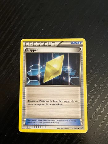 Carte Pokémon Rappel 102/114