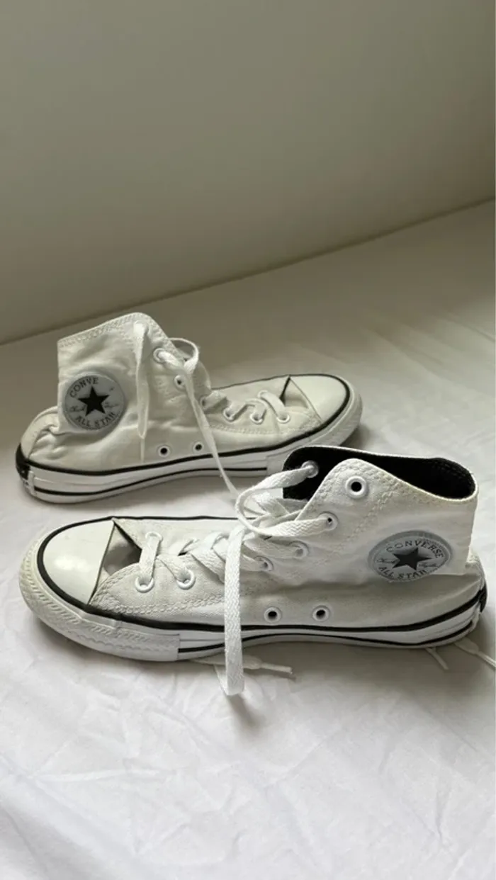 Baskets converse blanche taille 37 - photo numéro 5