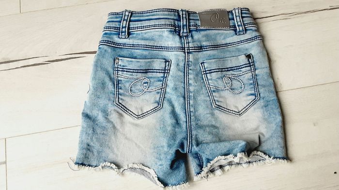 Vêtement fille short en jean bleu Orchestra 4 ans - photo numéro 2