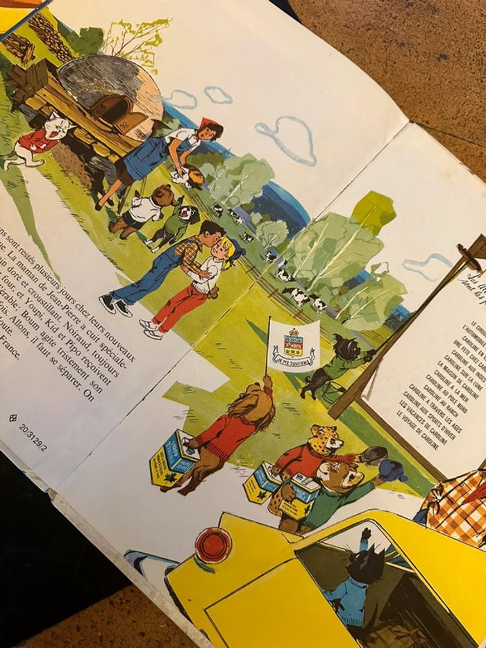 1969 Caroline au Canada Grands Albums Hachette livre ancien bd vintage Pierre Probst collection - photo numéro 3