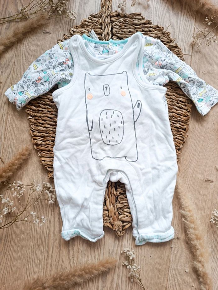 Ensemble salopette veste 1 mois mixte orchestra