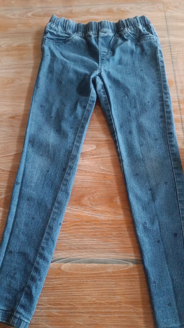 Jeans fille imprimé