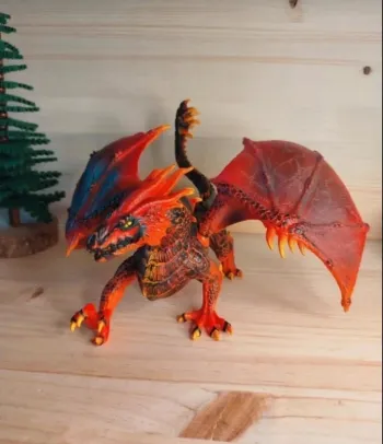 Schleich dragon ailé de feu Figurine Animal imaginaire