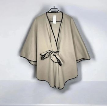 🍂 Magnifique Pancho beige cintré / New Collection T/U 🍂