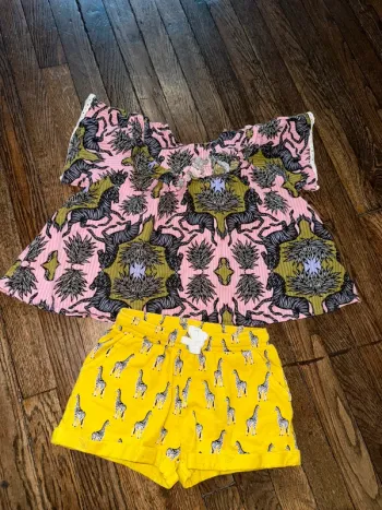 blouse et short monoprix 4 ans