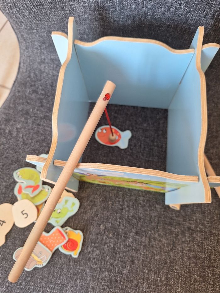 Jeu de pêche à la ligne en bois - photo numéro 3
