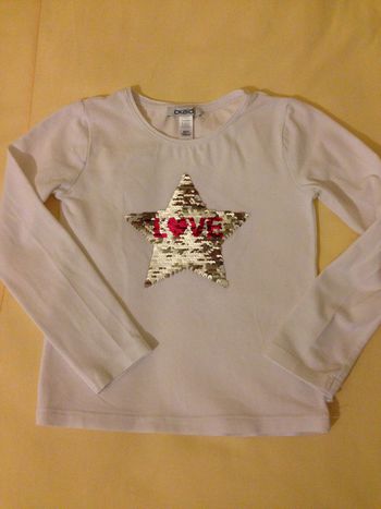 Tee-shirt Manches longues Blanc