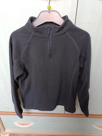 Sweat polaire à fermeture gris