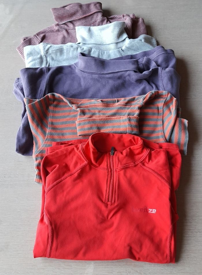 Lot de 5 t-shirts longues manches garçon 10 ans