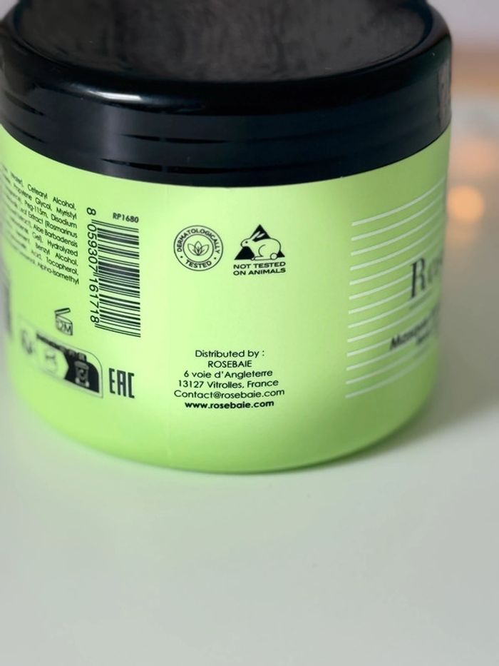 Pot masque capillaire à la kératine aloès vera RoseBaie 500 ml - photo numéro 3