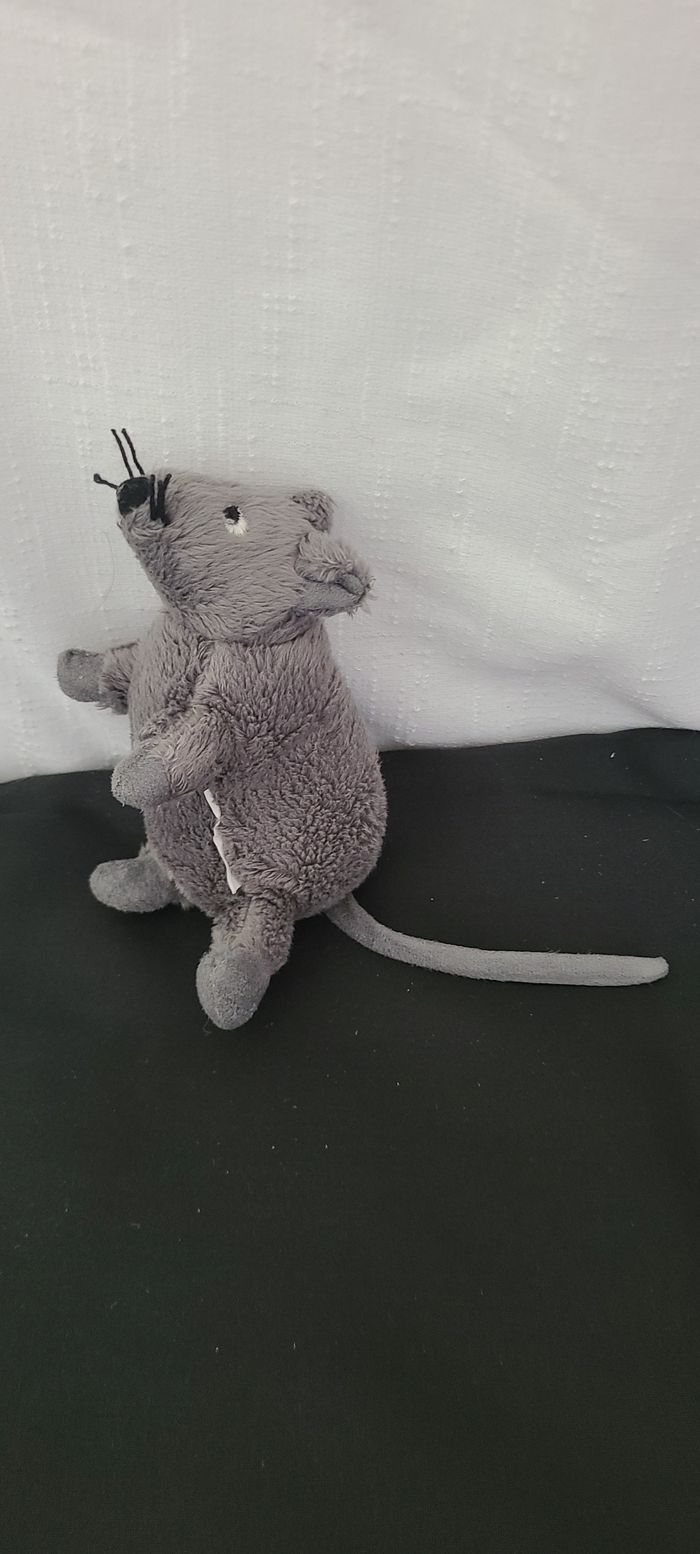 Peluche Doudou Souris Gris Anthracite 13 cm ikea - photo numéro 2