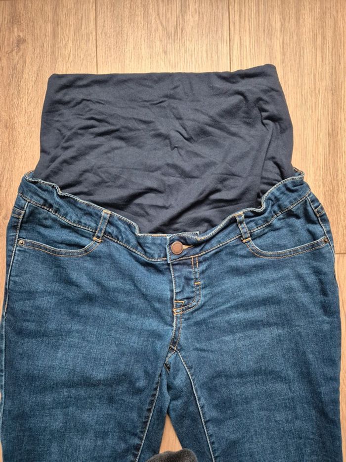 Jean grossesse bleu foncé skinny gémo - photo numéro 4