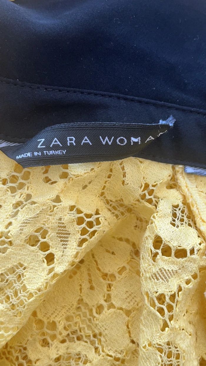 Blouse dentelle col Claudine Zara XS - photo numéro 4