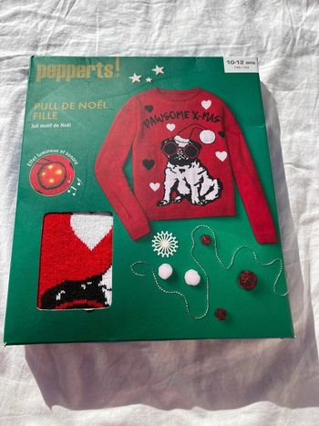 Pull de Noël Pepperts fille 10-12 ans