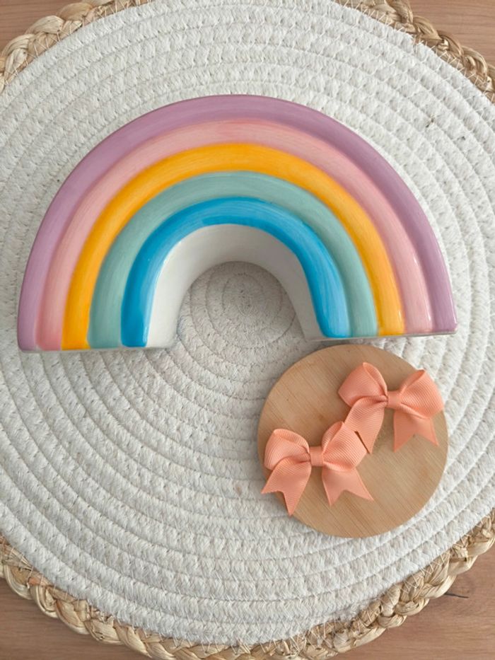 Lot de deux barrettes nœud