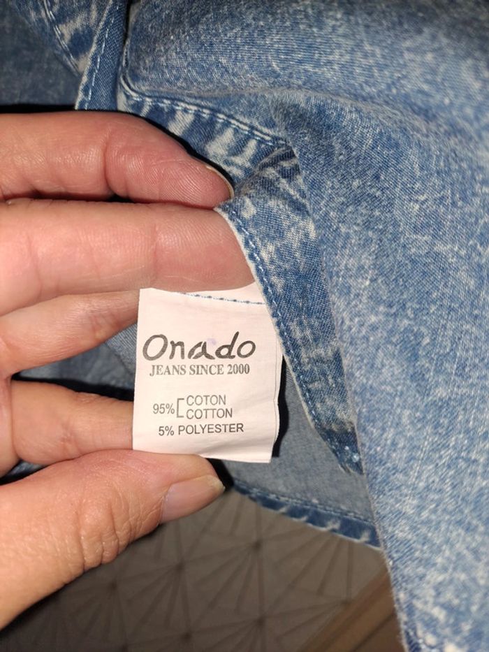 Chemise jean femme bleue onado XL ttbe - photo numéro 5