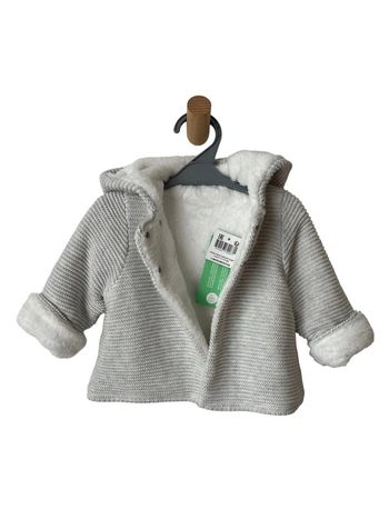 (NEUF) Veste à capuche doublée de fausse fourrure - Okaïdi 3 mois