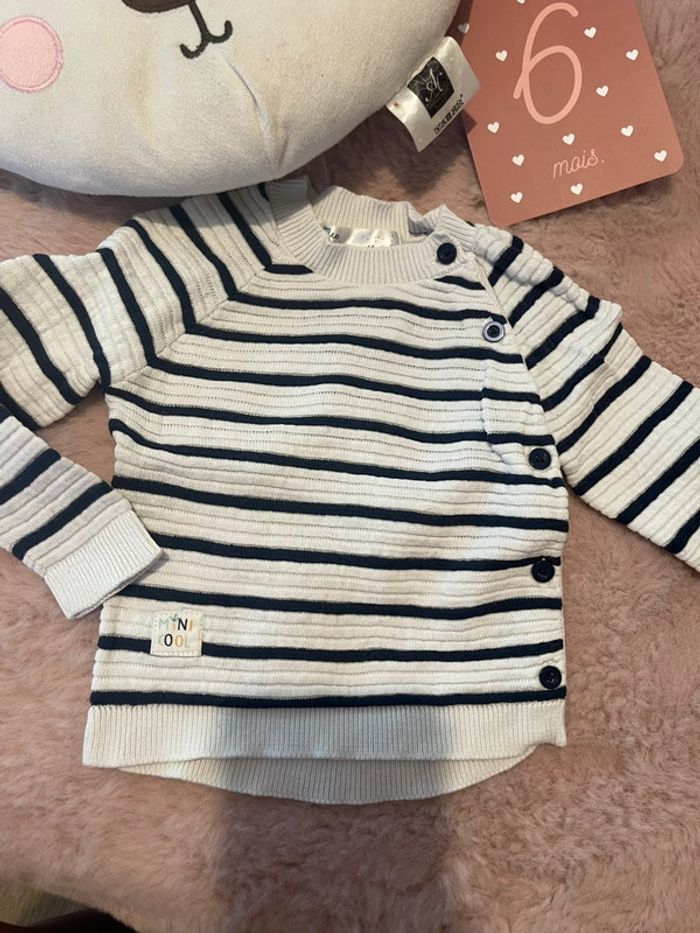 Ensemble pantalon et pull léger 6M - photo numéro 2