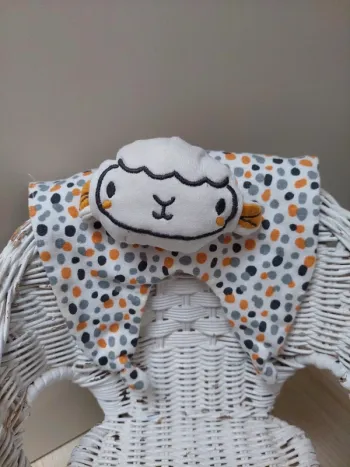 Du Pareil Au Même - doudou mouton pois multicolore
