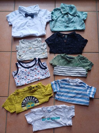 Lot de 14 vêtements garçon 9 mois été