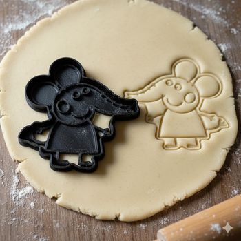 Emporte-pièce Eléphant Peppa Pig 8 cm pour biscuits et pâtisserie