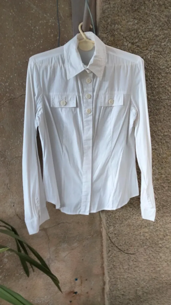 Chemise blanche transparente Yuka taille 40/42