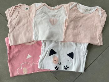Lot 5 bodies BBF - 12mois