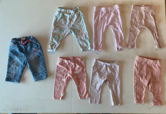 Lot 7 pantalons 6 mois
