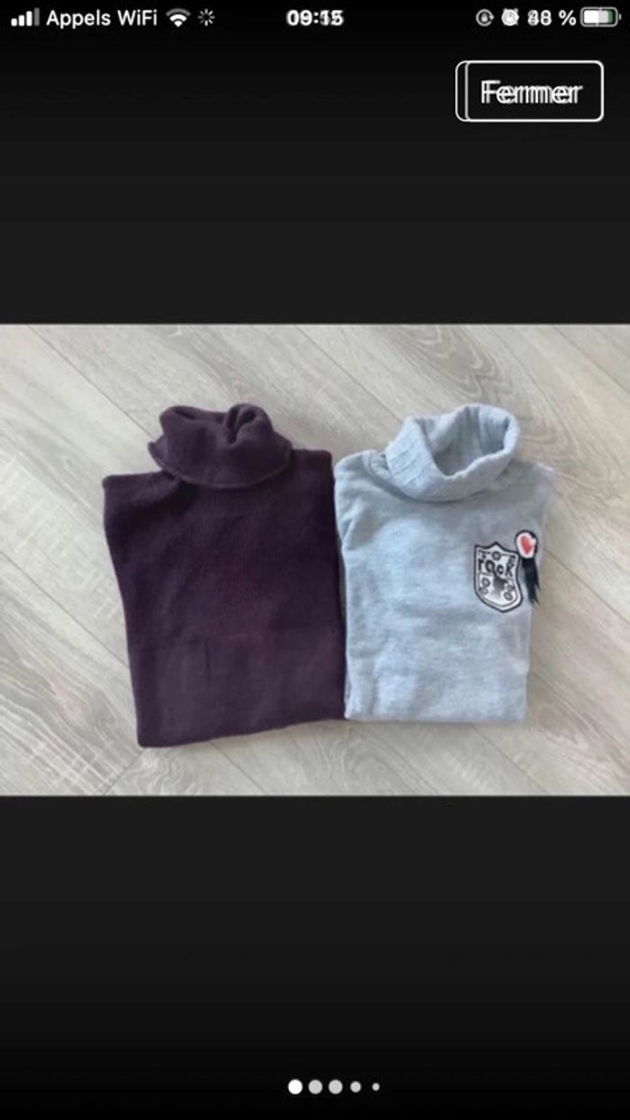 2 pulls la halle 12 ans