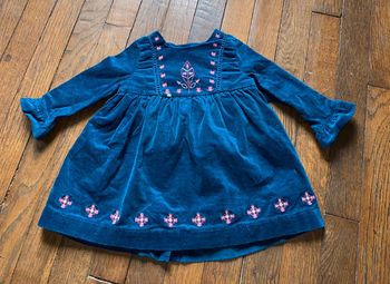 Robe velour sergent major  3 mois