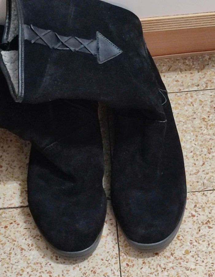 Bottes chaudes en cuir pointure 38 - photo numéro 4