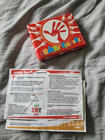 jeu de cartes crazy fingers   (4e)