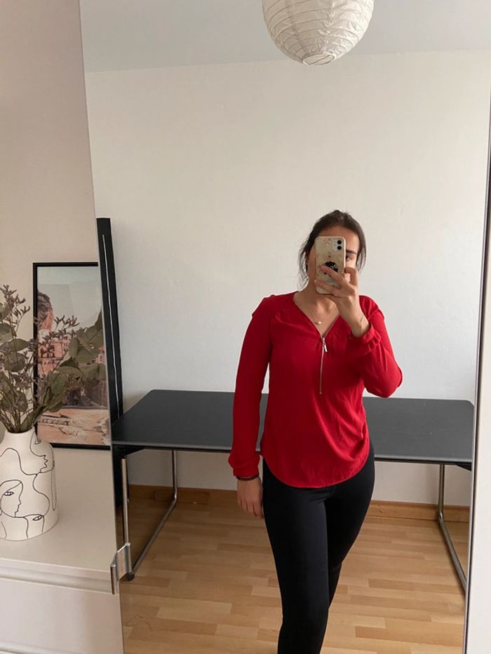 Blouse fluide Rouge / Taille S - photo numéro 6