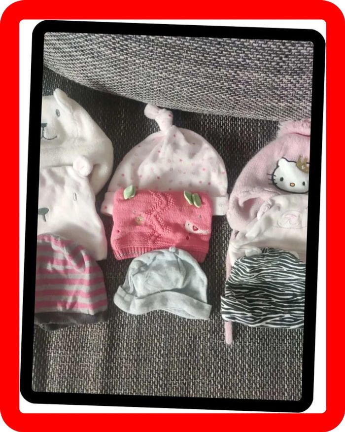 Lot de bonnets naissance - photo numéro 3