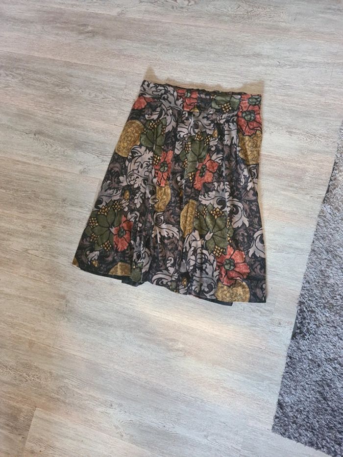 Jupe vintage imprimée automnale - photo numéro 2